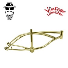 F&R ORIGINAL LOWRIDER 16" Bicicleta Lowrider DE ALTA RESISTENCIA Marco de Acero Parte Dorada