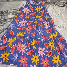 Tea Collection Girls Size 5 Tiered Sundress Watermelon Floral Purple