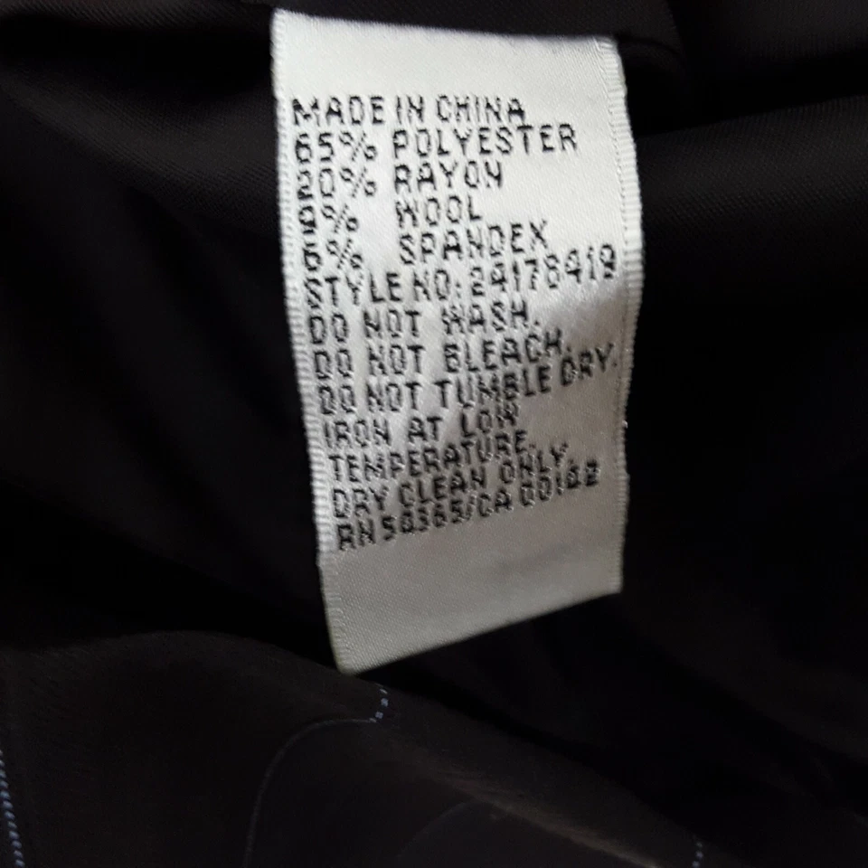 NEW $188 Bianca Nygard Button Blazer Suit Jacket, Women's 4 Striped Brown & Blue Foto 4 de 4