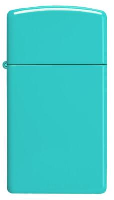 Zippo Slim Windproof Flat Turquoise Lighter, 49529, New In Box