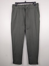 Joie Women's Stretchy Knit Pull On Pants M Elastic Waist Drawstring Olive Jogger