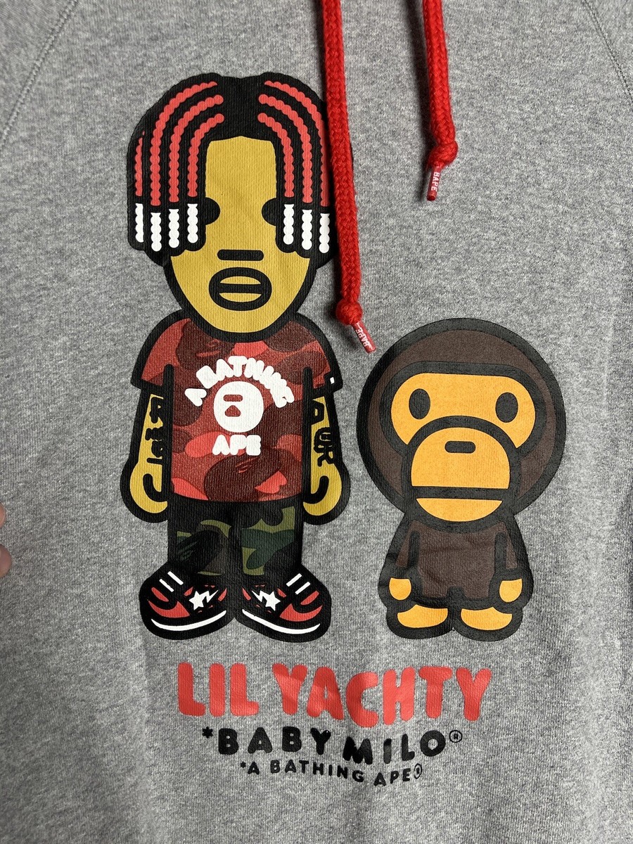 Bape x Lil Yachty Baby Milo Pullover Hoodie Size Small | eBay Bape x Lil Yachty Baby Milo Pullover Hoodie Size Small | eBay