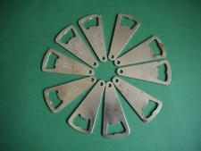 10 DDR Flaschenöffner B Ware Metall Trusetal Rost Camping Schlüsselanhänger Kult