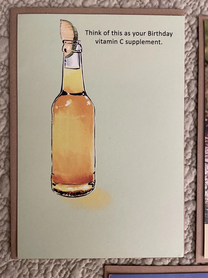 9 LOT ~ Funny Birthday Cards Anyone Humor American Greetings w/ Envelope + Seals - Image 2 of 4