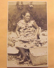 1930's Native Lei Seller Honolulu TH Hawaii 3" x 5" Former RPPC