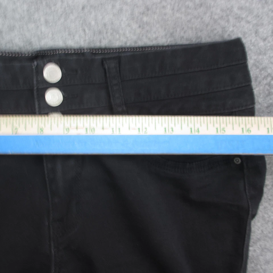 Pantalones de mezclilla ajustados ceñidos al cuerpo lavados oscuros negros 10/11 de Amathyst para mujer Foto 3 de 4