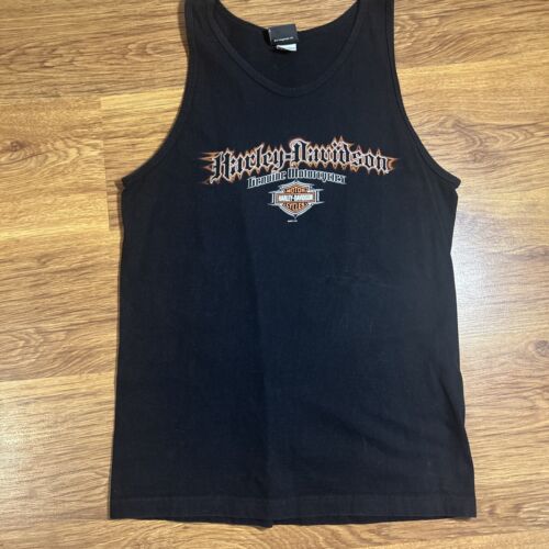 T-shirt homme Harley Davidson Tank Top taille M noir Daytona Beach 2005 HDMC - Photo 1/9