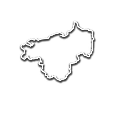 Sticker outline Prussia map Germany