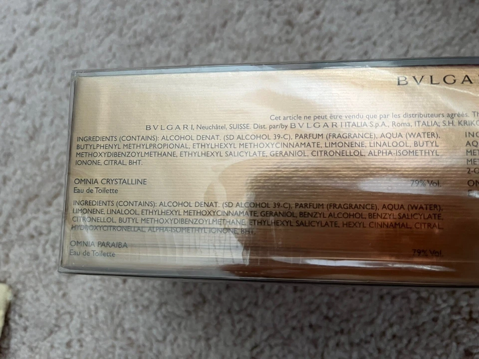 Nuevo BVLGARI The Omnia Monedero Colección 3 Piezas Precintado Gran Regalo Foto 4 de 4