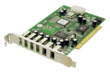Adaptec 2x Firewire & 4x USB 2.0 PCI Card with Molex 12V Power Booster