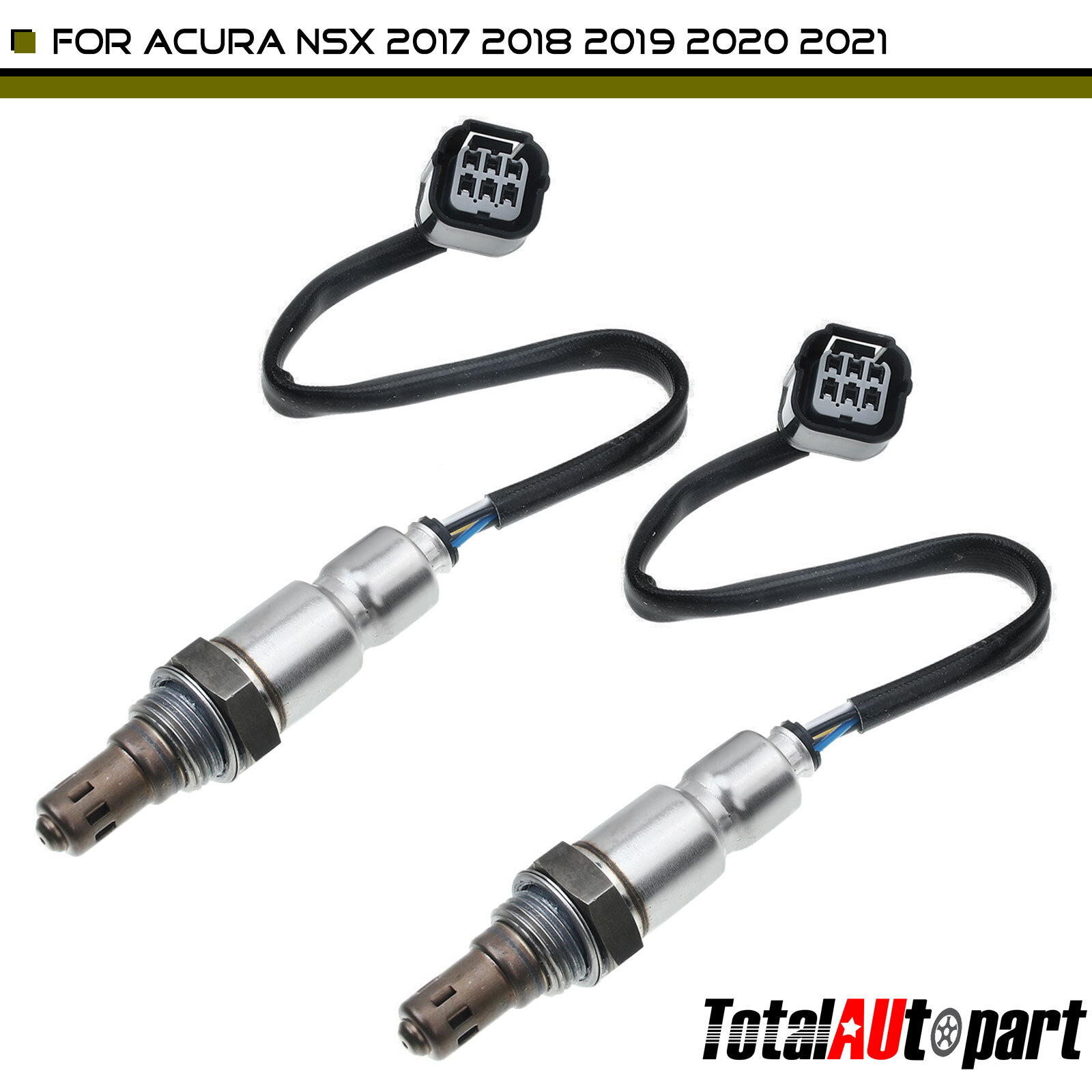 2Pcs O2 Oxygen Sensor for Acura NSX 2017-2021 Electric/Petrol Upstream LH & RH