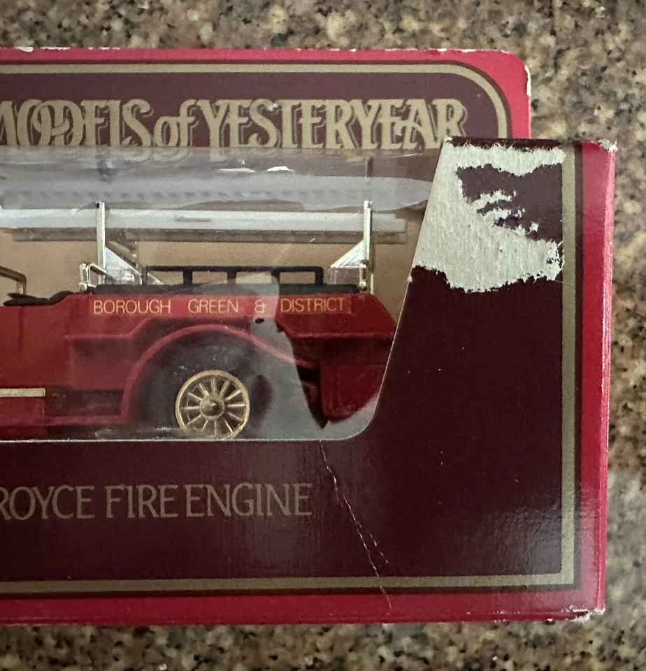 Matchbox Models Of Yesteryear Y6 - 1920 Rolls-Royce Fire Engine. In Box - Image 3 of 4