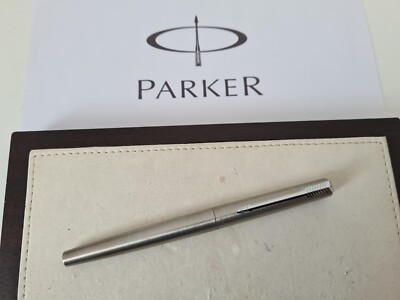 PARKER Jotter Füllhalter ''M'' Edelstahl aus Sammlungsauflösung Vintage