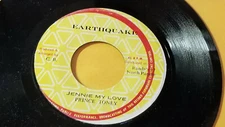 RARE / PRINCE  TONEY - JENNIE MY LOVE /REGGAE  7"  on EARTHQUAKE  LABEL 