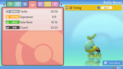 Shiny TURTWIG 6IV Pokemon Brilliant DIAMOND and Shining PEARL Sinnoh Starter | eBay Shiny TURTWIG 6IV Pokemon Brilliant DIAMOND and Shining PEARL Sinnoh Starter | eBay