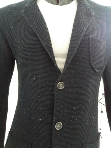 HERREN JACKE BAUMWOLLE GEKNÖPFT BLAZER CARDIGAN STRICK CASUAL JACKE SLIM FIT - Bild 8 von 12