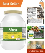 Professional Chicken Bouillon Granules - 7.9 lb Flavor Base for Delicious Dishes