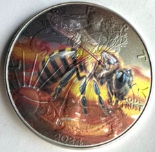 Bumblebee Limited Edition Bee American Silver Eagle 1oz .999 Silver Dollar Coin