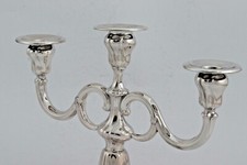 Antiker 3-armiger Kerzenleuchter Gottlieb Kurz 881gr. 830er Silber 1518