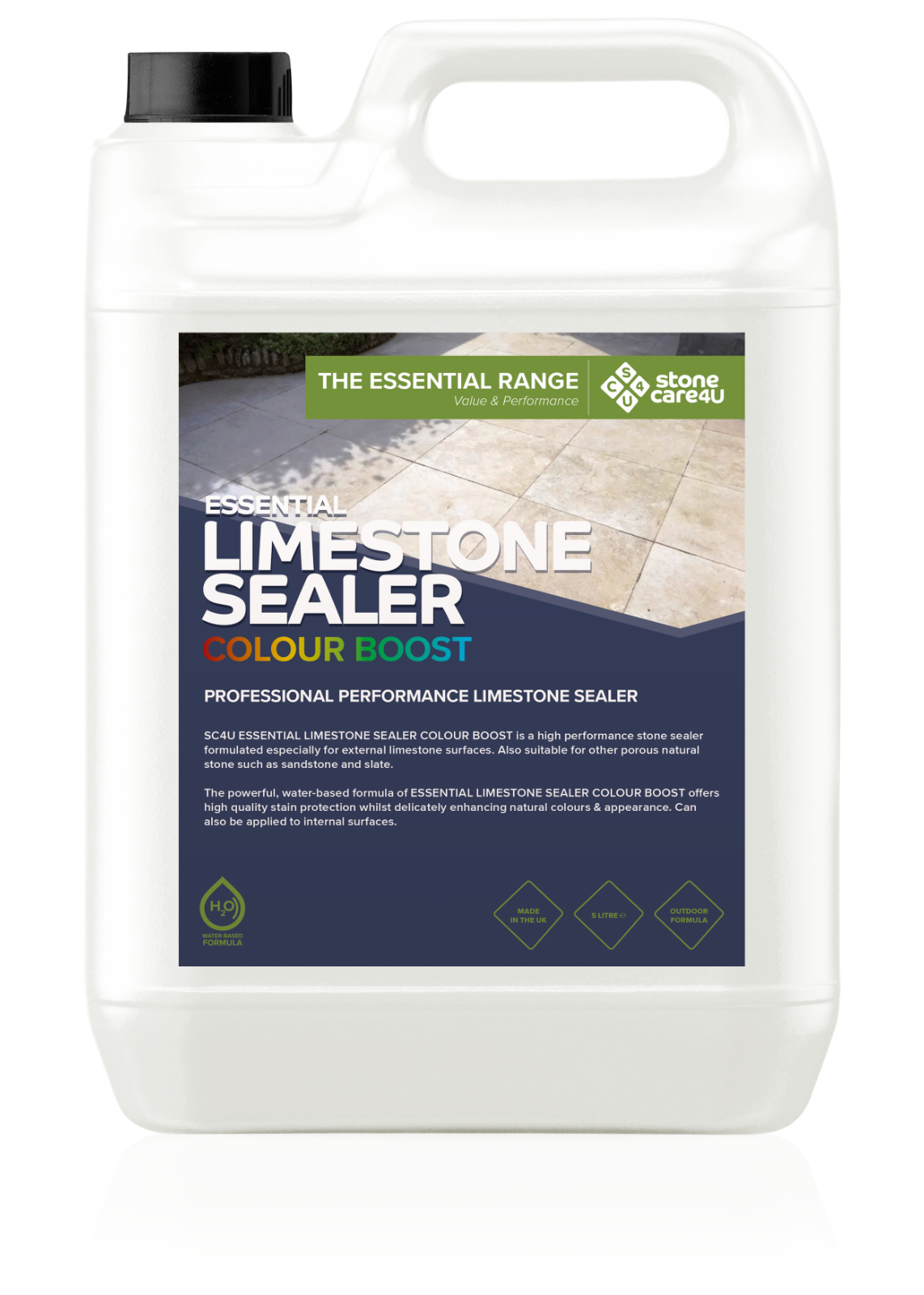 Limestone Sealer Patio Tiles & Paving Colour Boost Protective Stone Sealant 5L - Image 4
