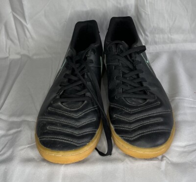 Nike Tiempo X Rio III 819234-004 Black Gum Indoor Soccer Cleats