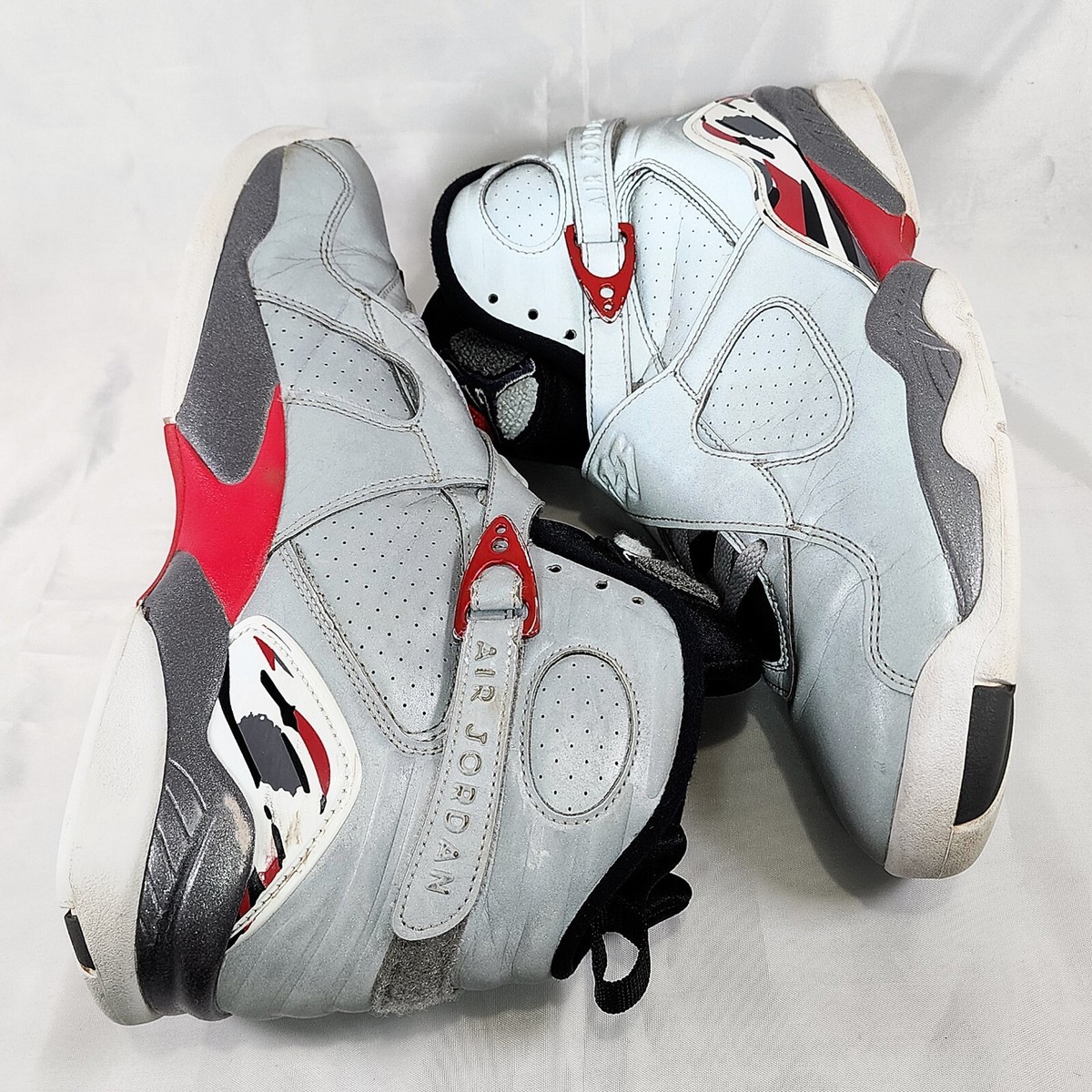 Nike Air Jordan 8 Retro Reflections Of Champion Shoes Silver