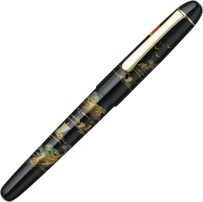 platinum #3776 万年筆　14K PLATINUM #3776 Century Kaga Hira Maki-e Fountain Pen SANSUI 14K