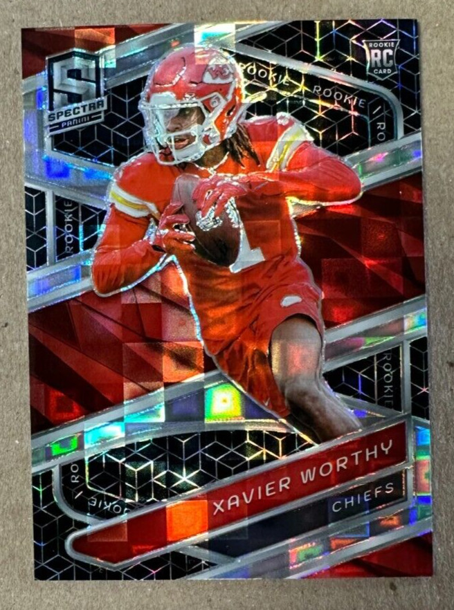 2024 Panini Spectra Football #117 Xavier Worthy Spectris parallel rookie 9/30