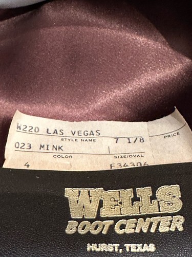Resistol Las Vegas Mink Color Western Hat 7 1/8 3X Beaver W/Feather Hat Band - Picture 11 of 13