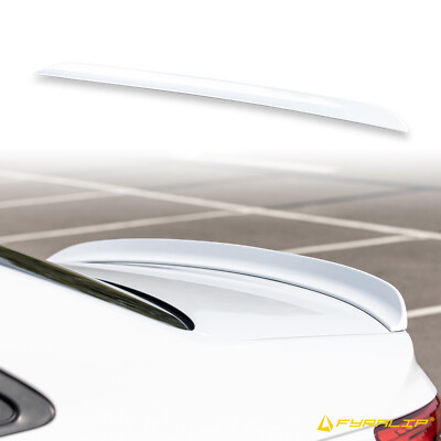 Fyralip Y15 Painted Trunk Lip Spoiler Duckbill for BMW 3er E46 Sedan White 300