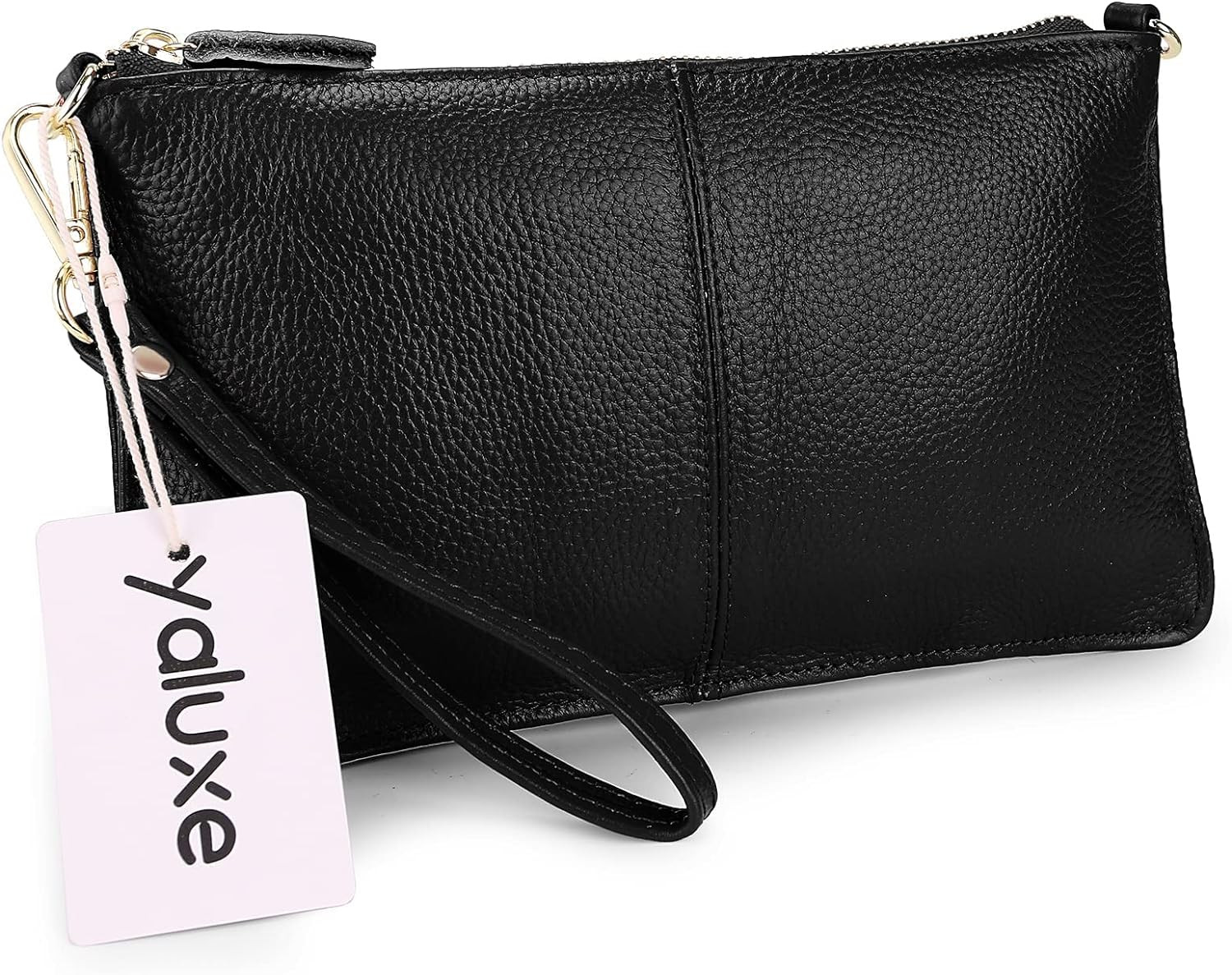 Leather Wristlet Clutch Wallet Purse Envelope Style Crossbody Bags for Women Mot