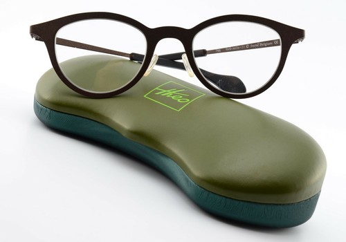 Theo Belgium Metal Glasses Spectacles Mille +21 798 Designer Eye Frame  Brown Lar | eBay