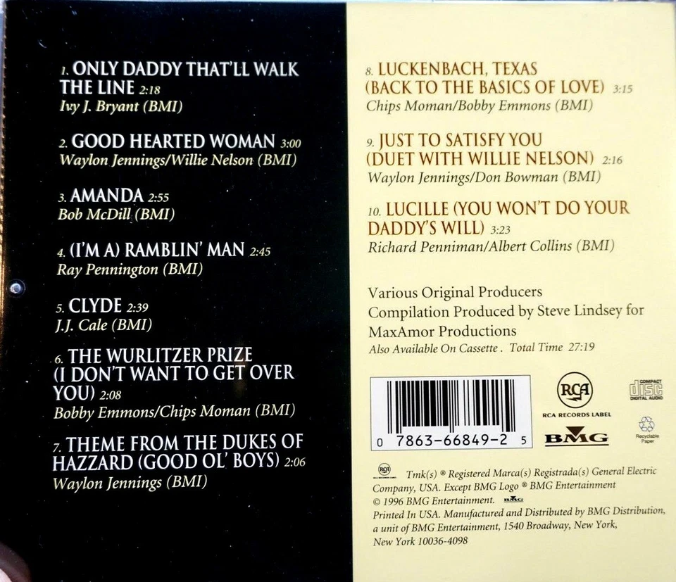 Waylon Jennings - Super Hits - CD, VG - Image 2 of 2