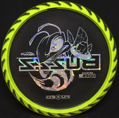 Fuzed Buzzz Buzz Saw ICE W YELLOW RIM HOLO BEE FOLIENSTEMPEL Disc Golf Mid Discraft - Bild 21 von 23