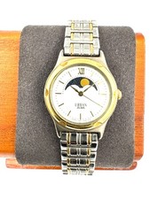 vintage seiko ALBA 24mm Quartz Watch Moon phase working New Battery -f305