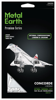 Fascinations Premium Series CONCORDE Supersonic Airliner Metal Earth Model Kit