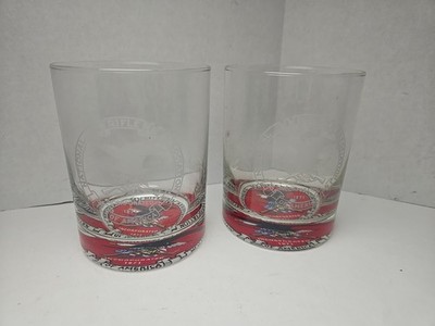TWO (2) NRA-ILA National Rifle Association Whiskey Glasses | American 