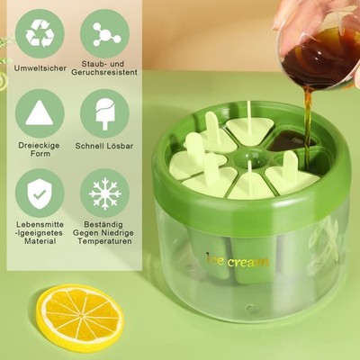 Ice Cube Tray with Lid and Bin, 56 Pcs Ice Cube Mold, 2 Trays & Ice Scoop, BPA