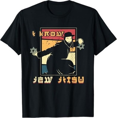 NEW LIMITED I Know Jew Jitsu Martial Arts Sense of Humor Jiu Jitsu T-Shirt S-5XL
