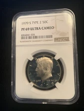 1979 (S) Type 2 NGC PF 69 ULTRA CAMEO Kennedy Half Dollar Coin