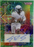 2024 Leaf Vivid Football Shedeur Sanders Rookie Auto Green Lazer Auto #1/1 RC