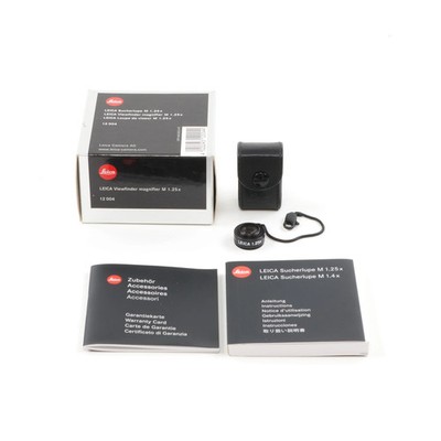 LEICA 1.25X VIEWFINDER MAGNIFIER + BOX 12004 #5825