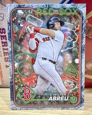 2024 Topps Holiday Wilyer Abreu RC #H13 Holiday Tree Variation Boston Red Sox