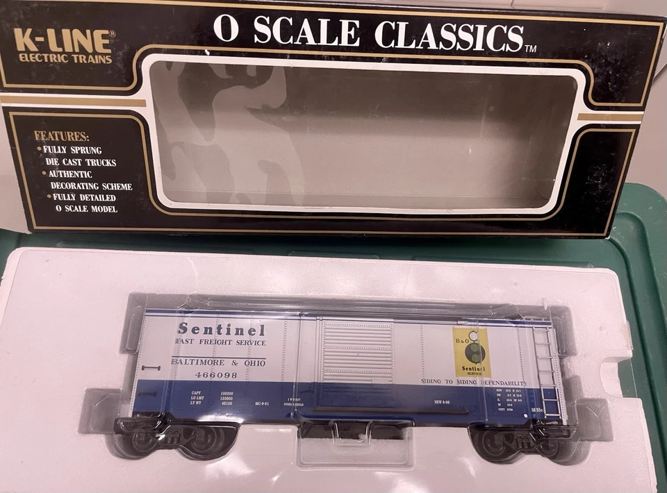 K-Line “O Scale Classics” Baltimore & Ohio RR Sentinel BoxCar- - Image 2 of 4