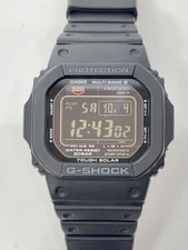 CASIO G-SHOCK Solar Digital Watch Black Rugged Compact Excellent JAPAN