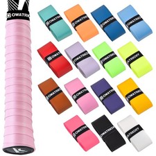 15 Pack Tennis Racket Grip Tape, Precut PU Anti-Slip Multi Color