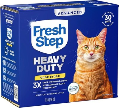 Fresh Step Advanced Heavy Duty Multi Cat Clumping Cat Litter with Febreze Freshn