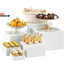 6 Stück Buffet Setzstufen, Präsentationsständer Regal für Gastronomie Dessert Sammlerstücke Schmuck