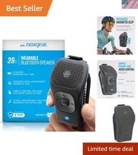 39g Wearable Bluetooth Speaker, Magnetic Mini Clip-On, Waterproof Up to 15 Ho...
