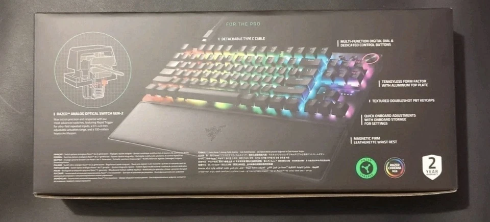 Razer Huntsman V3 Pro Tenkeyless - Analoge optische TKL E-Sport PC-Tastatur - Bild 3 von 4